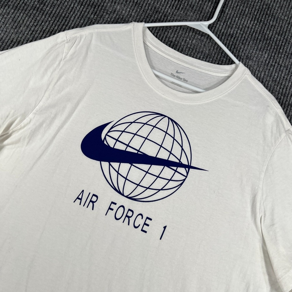 Nike Air Force 1 T Shirt Mens 2XL  XXL White Graphic Short Sleeve Casual